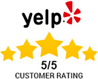 Yelp Customer Rating 5/5